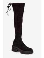 Dámské semišové boty Workers Černá Cheera