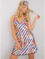 Noční košile BR KN 1042 tmavě modrá a bílá