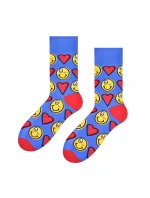 Vzorované pánské ponožky Steven art.136 Srdíčka