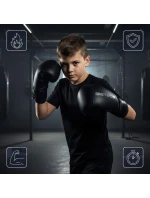 Tréninkové boxerské rukavice Meteor 4 oz, suchý zip, PU