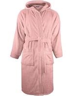 The One Towelling Bathrobe hooded Župan s kapucí 48.1021 salmon