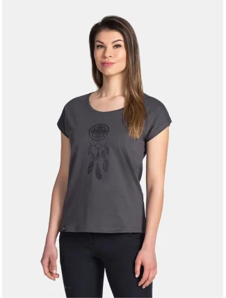 Dámské tričko ROANE-W Černá s potiskem - Kilpi Dámské tričko ROANE-W Černá s potiskem - Kilpi