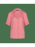 Amourette Jacquard Boyfriend Shirt - RED - TRIUMPH RED - TRIUMPH