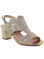 Dámské ažurové béžové sandály M.Daszynski MR1954-2