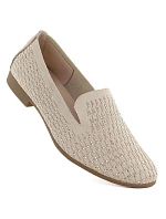 Dámské polobotky lords se zirkony béžové Bugatti TT2N4205