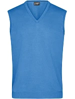 Daiber JN 657 Pánská svetrová vesta s výstřihem do V 02.0657 glacier blue