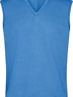 Daiber JN 657 Pánská svetrová vesta s výstřihem do V 02.0657 glacier blue