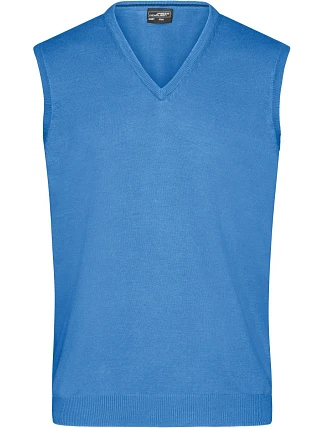 Daiber JN 657 Pánská svetrová vesta s výstřihem do V 02.0657 glacier blue