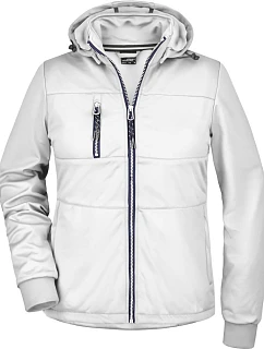 Daiber JN 1077 Dámská 3-vrstvá softshellová bunda "Maritim" 02.1077 white/white/navy