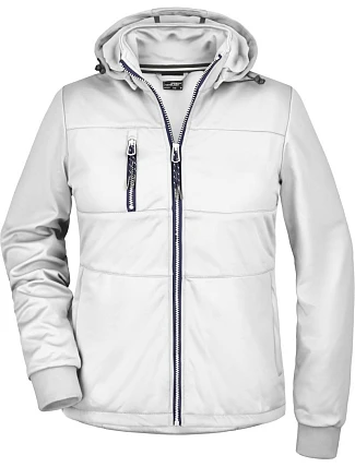 Daiber JN 1077 Dámská 3-vrstvá softshellová bunda "Maritim" 02.1077 white/white/navy Daiber JN 1077 Dámská 3-vrstvá softshellová bunda "Maritim" 02.1077 white/white/navy