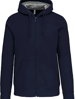 Kariban K 444 Mikina s kapucí z těžké bavlny 20.K444 navy