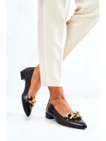 Kožené lodičky z hadí kůže Černe Elissabeth