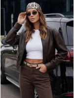 FashionStreet hnědá dámská kožená bunda ramones TY5220