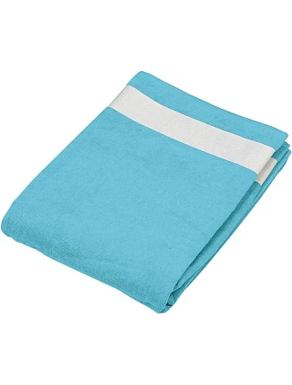 Kariban K 118 Velurová plážová osuška 20.K118 turquoise/white Kariban K 118 Velurová plážová osuška 20.K118 turquoise/white