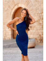 Dámské šaty SUK0406 tm.modré - Roco Fashion