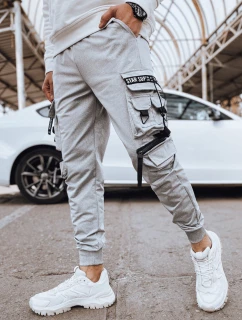 Pánské bojové kalhoty šedé FashionStreet UX4219