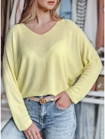Dámský oversize svetr NORVAN lemon FashionStreet MY2456