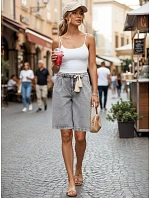 Dámské ležérní džínové šortky šedé FashionStreet SY0510
