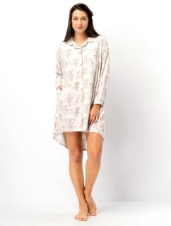 Dámská košile bez knoflíků Key LND 567 B25 dl/r 2XL-4XL