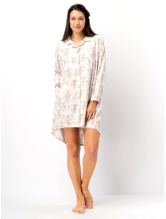 Dámská košile bez knoflíků Key LND 567 B25 dl/r 2XL-4XL Dámská košile bez knoflíků Key LND 567 B25 dl/r 2XL-4XL