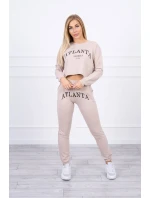 Sada Atlanta s potiskem béžová