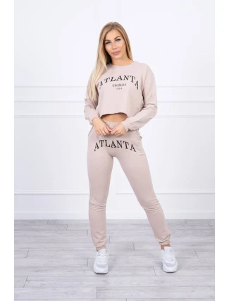 Sada Atlanta s potiskem béžová