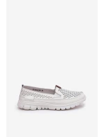 Děrované Baletky Z Přírodní Kůže Vinceza 95336 Bílé