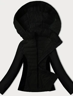 Dámská bunda z lepené tkaniny J Style černá (16M9223-392)