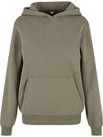 Build your Brand BY 289 Dámská oversize mikina s kapucí "Fluffy" 56.0289 pale olive