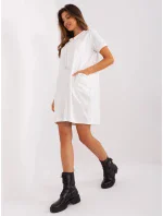 Dámské šaty RV SK 8723.89P Ecru - FPrice Dámské šaty RV SK 8723.89P Ecru - FPrice