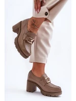 Polobotky na podpatku  model 183958 Step in style