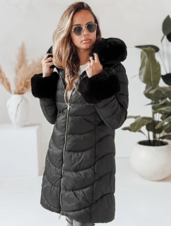Dámská prošívaná zimní bunda MOON black FashionStreet TY4051