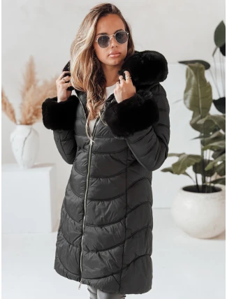 Dámská prošívaná zimní bunda MOON black FashionStreet TY4051