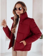 Dámská prošívaná zimní bunda LAROSE bordó FashionStreet TY5218