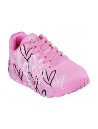 Boty Skechers x JGoldcrown Uno Lite - Metallic Love Jr 314067L-HPMT
