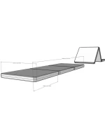 SKLÁDACÍ GYMNASTICKÁ MATRACE HNĚDÁ 180CM BENCHK SKLÁDACÍ GYMNASTICKÁ MATRACE HNĚDÁ 180CM BENCHK