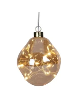 SKLENĚNÁ TVAROVACÍ CETKA VEDLA KAPKA 10CM ZLATÁ