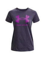 Under Armour Live Sportstyle Graphic SSC dámské tričko fialové 1356305 558