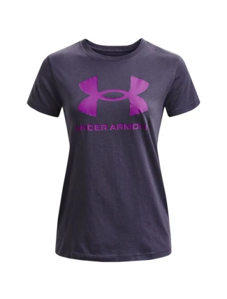 Under Armour Live Sportstyle Graphic SSC dámské tričko fialové 1356305 558