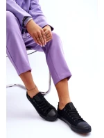 Dámské nízké Materiál tenisky Big Star KK274009 Černá