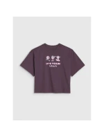 Dívčí oversize top s potiskem 4F 4FJRSS25TTSHF2587-50S