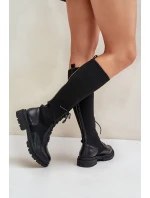 Zateplené Kozačky Se Sockenovým Svrškem Černé Iranel