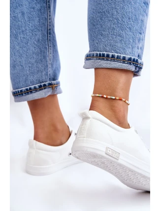 Dámské hladké nízké tenisky Big Star LL274058 Bílé