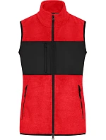 Daiber JN 1309 Dámská fleecová vesta 02.1309 red/black
