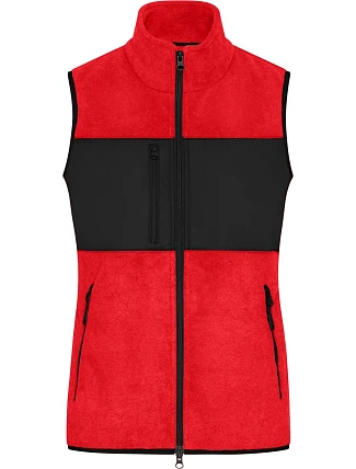 Daiber JN 1309 Dámská fleecová vesta 02.1309 red/black