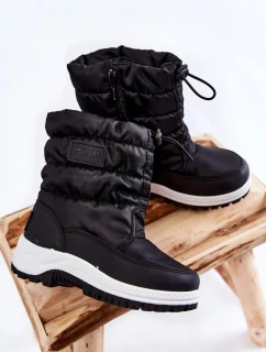 Dětské Sněhule On Slider Big Star KK374235 Černe