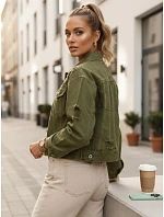 Dámská džínová bunda sepraná LANDIA zelená FashionStreet TY5685 Dámská džínová bunda sepraná LANDIA zelená FashionStreet TY5685