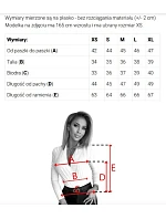 Dámské béžové puntíkované body/halenka s přeloženým obálkovým výstřihem 375-1 Dámské béžové puntíkované body/halenka s přeloženým obálkovým výstřihem 375-1