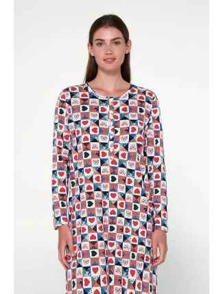 Vamp - Noční košile s knoflíkovou légou 19499 - Vamp