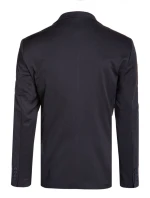 Pánské jednořadové sako v tmavě modré barvě FashionStreet MX0630